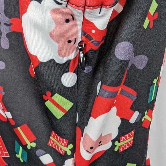 Styleworld Black Red Sleeveless Skater Dress Santa Christmas Bar Crawl Size XL - Picture 5 of 8